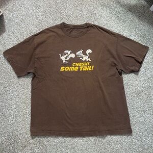 Custom - Brown iconic Squirrel Graphic tee shirt